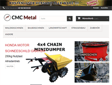 Tablet Screenshot of cmcmetal.com